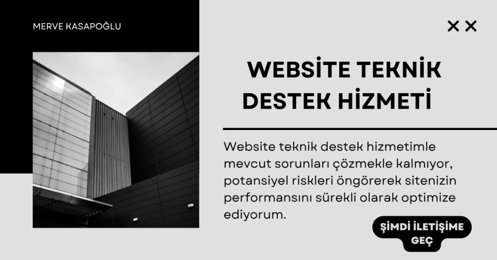 website teknik destek hizmeti